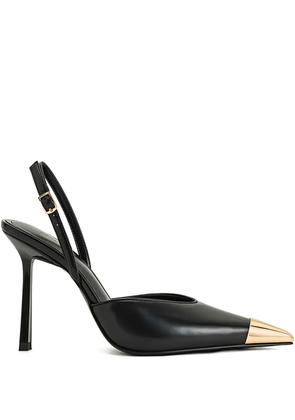 JW Pei 100mm Gold Tipped Slingback sandals - Blue