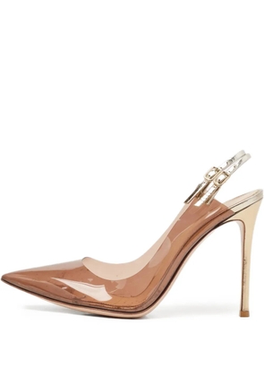 Gianvito Rossi 110mm leather pumps - Brown