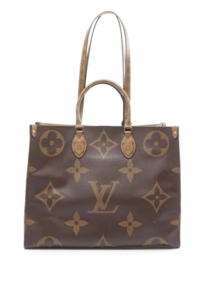 Louis Vuitton Pre-Owned 2019 Monogram Reverse Giant OnTheGo GM satchel - Brown