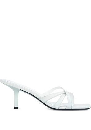BY FAR Julie criss-cross sandals - White