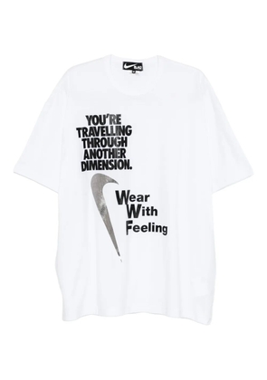 Black Comme Des Garçons x Nike printed T-shirt - White