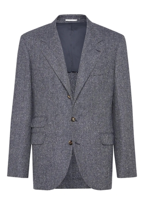 Brunello Cucinelli single-breasted blazer - Grey