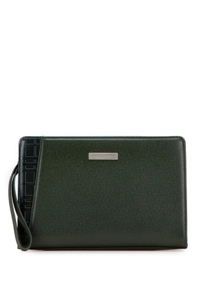 Burberry Pre-Owned 2000-2017 Leather clutch bag - Green