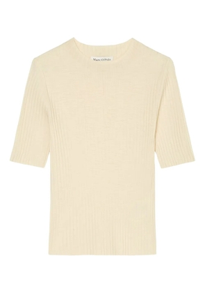 Marc O'Polo ribbed short-sleeves T-shirt - Neutrals