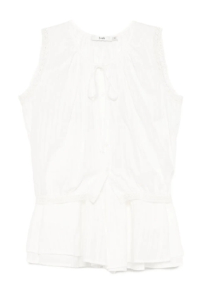 b+ab sleeveless top and skirt set - White