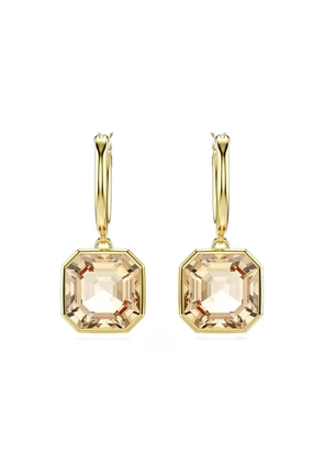 Swarovski Millenia gold-tone crystal-embellished hoop earrings