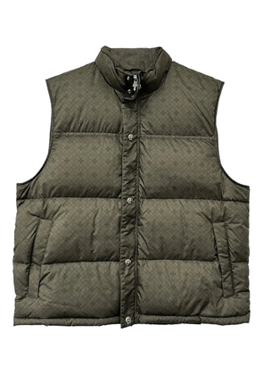 Chrome Hearts monogram-pattern padded gilet - Green