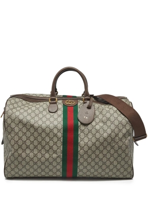 Gucci Pre-Owned Savoy monogram stripe duffel bag - Neutrals