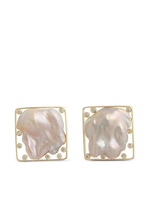 DENISE CASSOU 18kt yellow gold pearl earrings