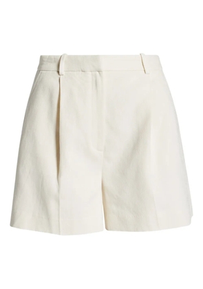 ANINE BING pleated-front tailored shorts - White