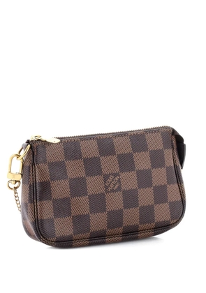Louis Vuitton Pre-Owned Pochette Accessoires Damier Mini clutch bag - Brown