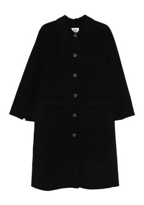 By Malene Birger round-collar single-breasted coat - Black