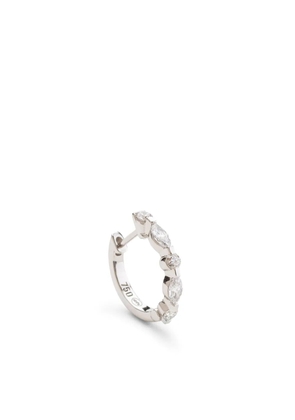 We by WHITEbIRD 18kt white gold Marylin diamond hoop earring - Silver
