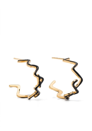Marni logo earrings - Gold