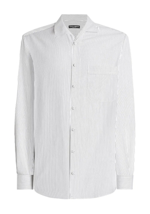 Dolce & Gabbana striped long-sleeve shirt - White