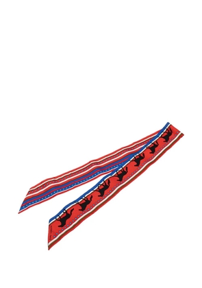 Hermès Pre-Owned 20th Century Sequences Silk Twilly Scarf scarves - Red