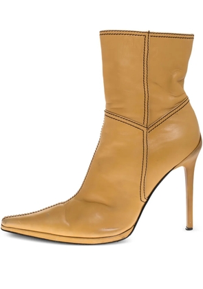 Casadei Vintage 105mm leather ankle boots - Neutrals