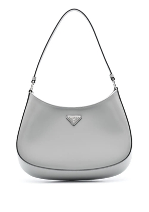 Prada Cleo brushed leather shoulder bag - Grey