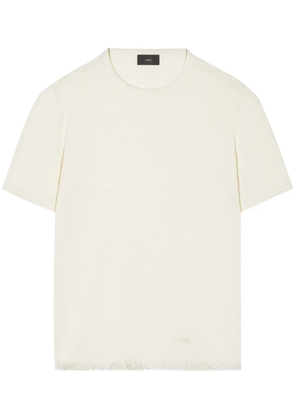 Alanui linen knitted T-shirt - Neutrals