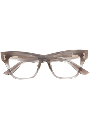 Akoni rectangle-frame glasses - Brown