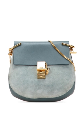 Chloé Pre-Owned 2017 Small Suede and Calfskin Drew crossbody bag - Blue