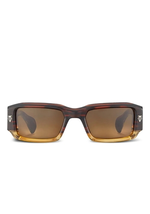 T Henri Eyewear Rossi rectangle-frame sunglasses - Brown