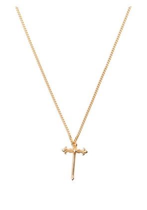 Emanuele Bicocchi cross-pendant polished-finish necklace - Gold