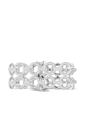 Self-Portrait crystal-embellished chain bracelet - Silver