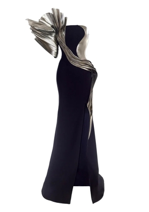 Gaby Charbachy asymmetric gown - Black