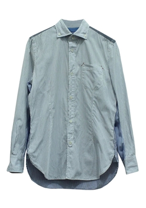 Junya Watanabe Comme des Garçons Pre-Owned striped panelled shirt - White