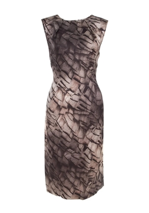 Escada Pre-Owned mosaic print day dress - Grey