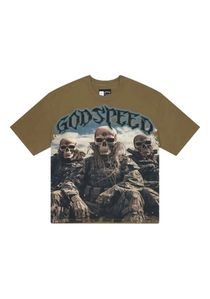 GODSPEED Squadron graphic-print T-shirt - Green