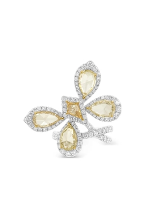 HYT Jewelry 18K white and yellow gold diamond ring - Silver