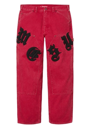 Supreme Old English Canvas Double Knee Painter 'SS 25 - Red' trousers