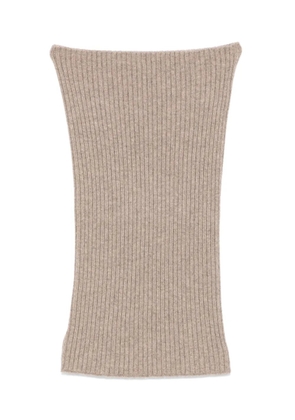 BOMPARD ribbed snood - Neutrals