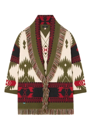 Alanui Icon jacquard fringe cardigan - Multicolour