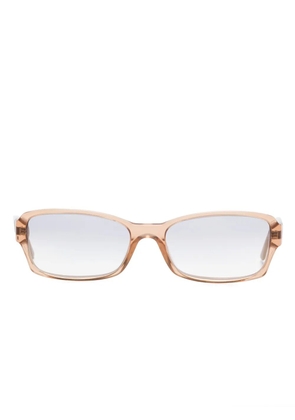 Bvlgari Pre-Owned rectangle-frame sunglasses - Brown