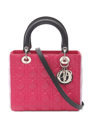 Christian Dior Pre-Owned 2000s Cannage Lady Dior two-way handbag - Pink