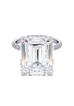 Tilla 14K white gold diamond accented ring - Silver
