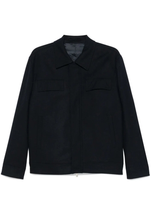 Lardini felted shirt jacket - Blue