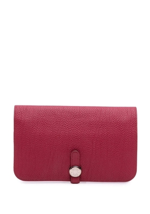 Hermès Pre-Owned 2015 Togo Dogon Duo Wallet GM long wallets - Red