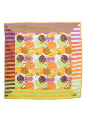 Kenzo Pre-Owned fruit-print cotton scarf - Yellow