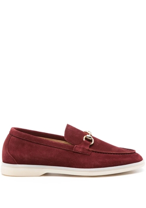 Scarosso Lilia suede loafers - Red