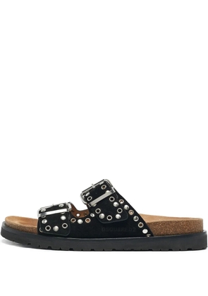 DSQUARED2 stud-embellished double-strap sandals - Black
