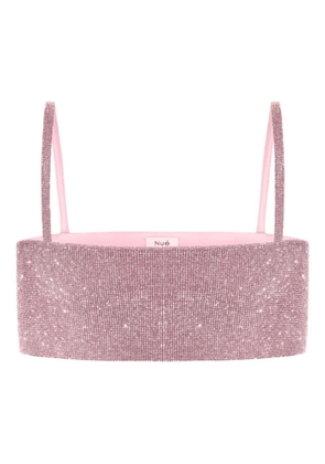 Nuè crystal-embellished charlotte top - Pink