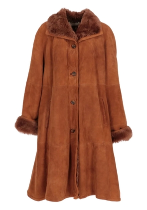 A.N.G.E.L.O. Vintage Cult 1980s shearling single-breasted coat - Brown