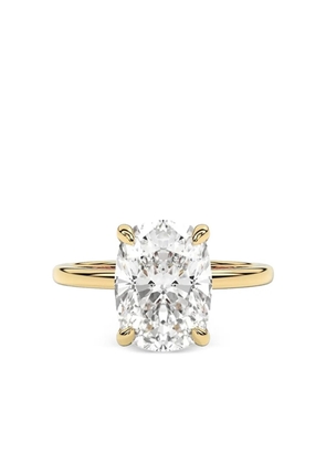 Tilla 14K yellow gold cushion lab grown diamond solitaire ring