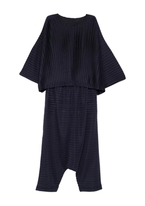 Issey Miyake Pre-Owned 2010 pleated suit - Purple