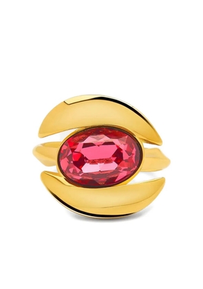 Oscar de la Renta crystal ring - Gold