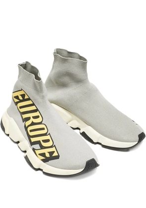 Balenciaga Pre-Owned Speed Trainer knit-fabric sneakers - Grey